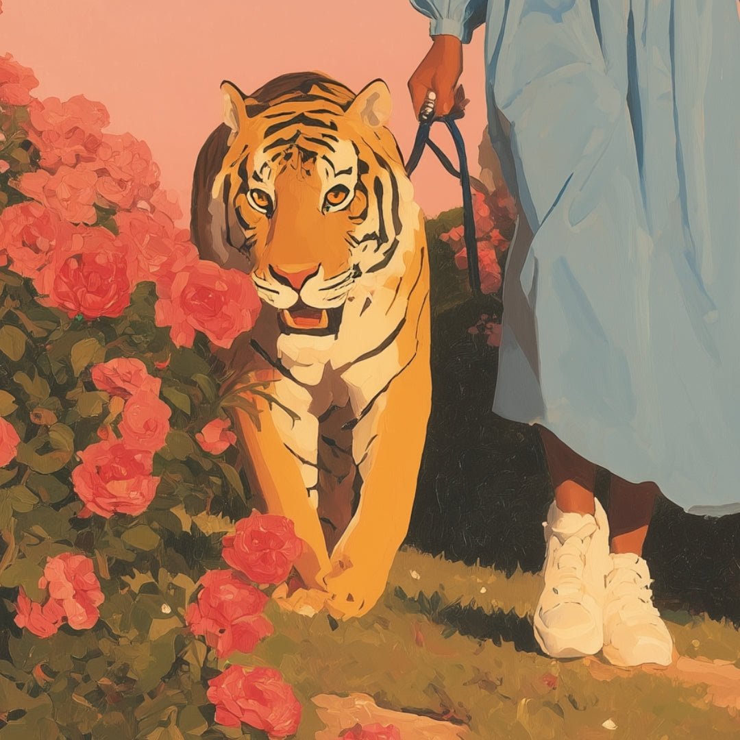 Klyne – Grace Beside Stripes – Hand signed - Atelier Joconde