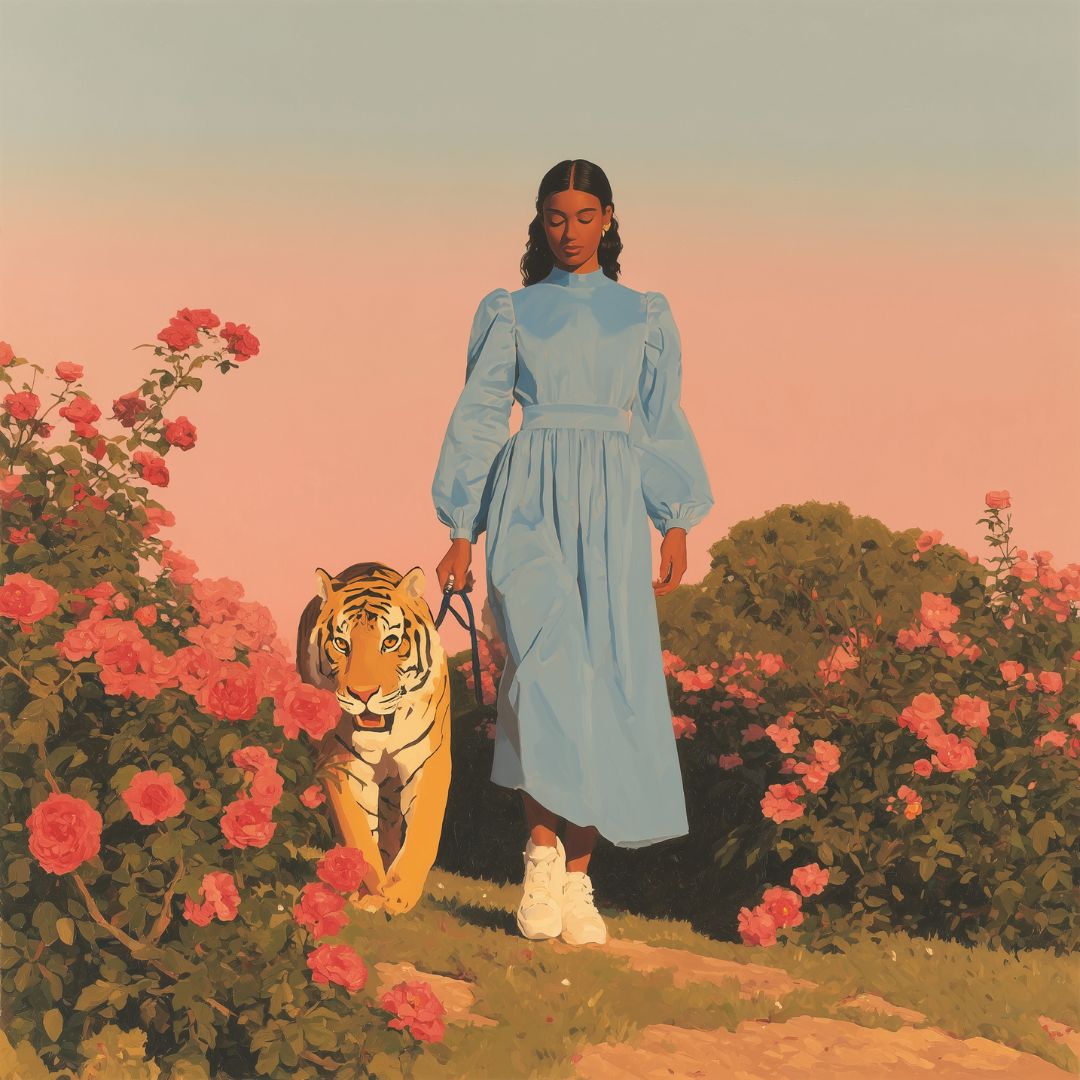 Klyne – Grace Beside Stripes – Hand signed - Atelier Joconde