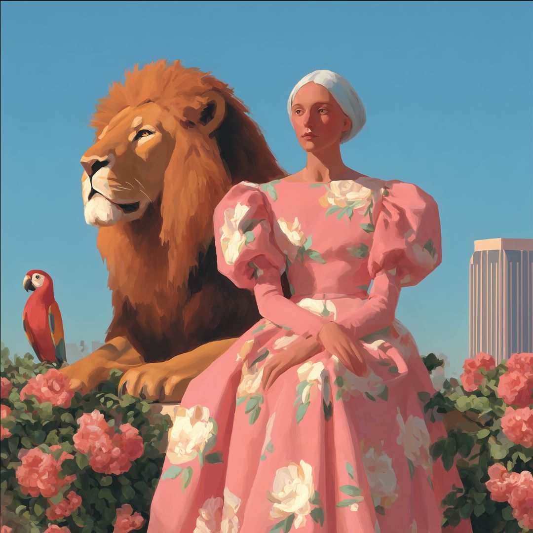 Klyne – Lion’s Garden – Hand signed - Atelier Joconde