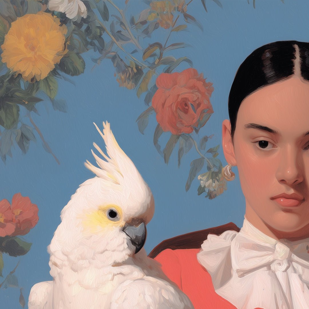 Klyne – Reading with Feathers – Hand signed - Atelier Joconde