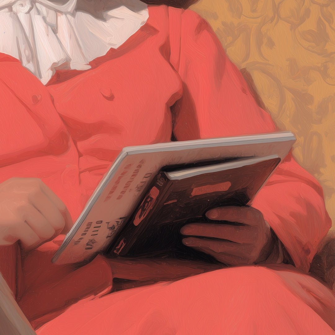 Klyne – Reading with Feathers – Hand signed - Atelier Joconde