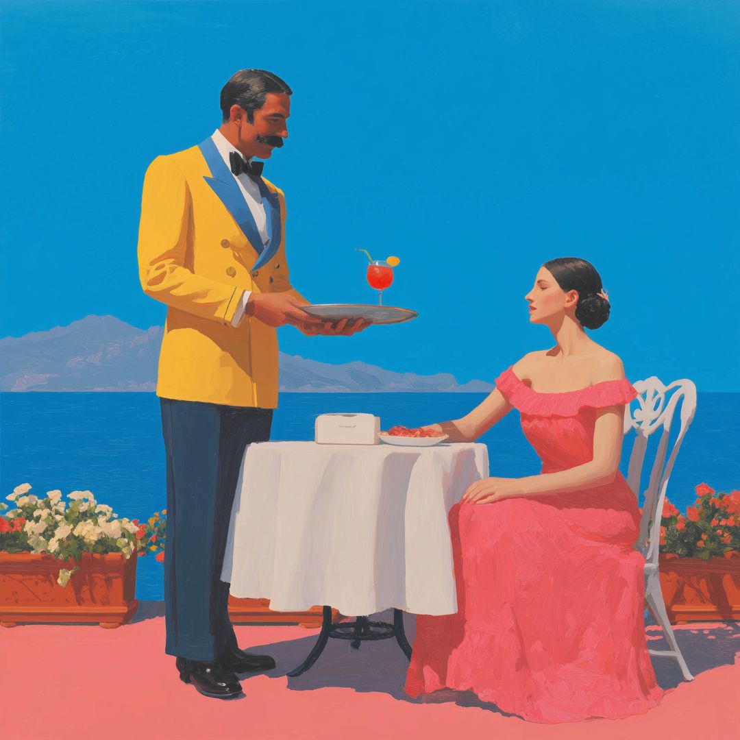 Klyne – Service at Noon – Hand signed - Atelier Joconde