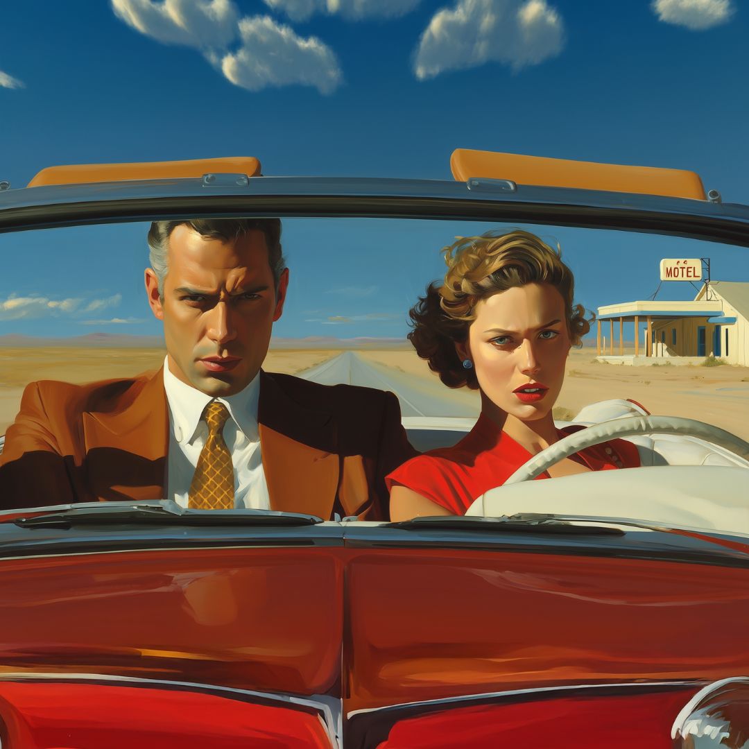 Le Yack – Past the Red Motel – Hand signed - Atelier Joconde